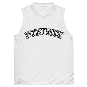 FUS/DTD RECORDS BASKETBALL JERSEY WHITE