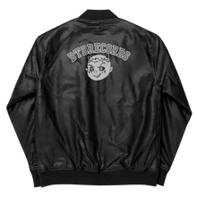 Load image into Gallery viewer, DTD RECORDS LEATHER BOMBER JACKET