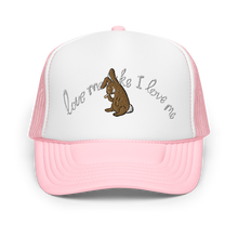 Load image into Gallery viewer, EMBROIDERED SAD BUNNY FOAM TRUCKER HAT