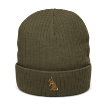 Load image into Gallery viewer, SAD BUNNY EMBROIDERED RIBBED KNIT BEANIE
