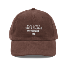 Load image into Gallery viewer, EMBROIDERED SHAME CORDUROY DAD HAT