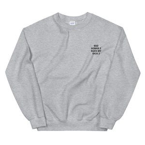 $$2$MD2 EMBROIDERED CREW NECK SWEATER